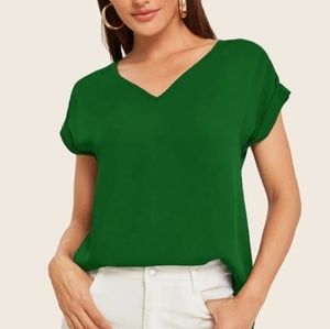 Green Blouce Top